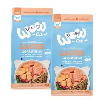 WOW Cat Adult Łosoś 2x2 kg