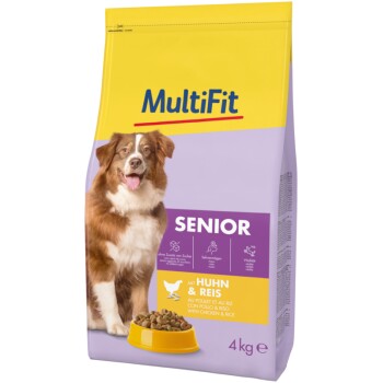 MultiFit sucha karma dla psa Senior, z kurczakiem i ryżem 4 kg