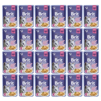 Brit Premium Cat Adult Delicate Fillets in Jelly with Chicken 24 x 85 g
