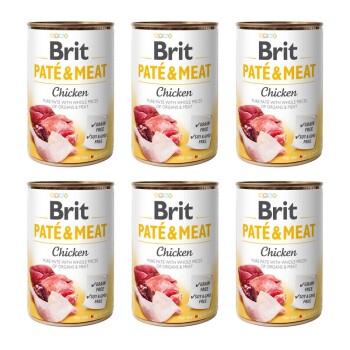 Brit Paté & Meat kurczak 6 x 400 g