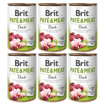 Brit Paté & Meat kaczka 6 x 400 g
