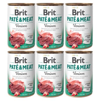 Brit Paté & Meat dziczyzna 6x400 g