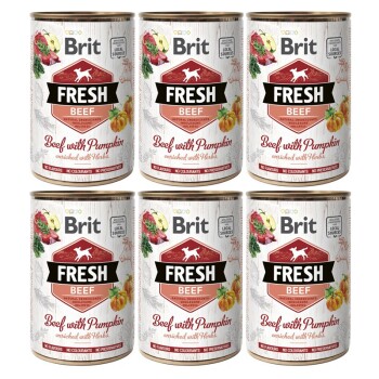 Brit Fresh Wołowina z dynią 6 x 400 g