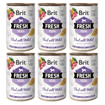 Brit Fresh Cielęcina z prosem 6 x 400 g
