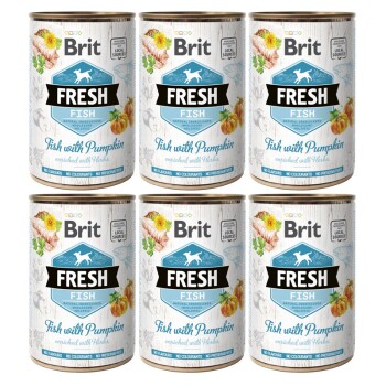 Brit Fresh Ryba z dynią 6 x 400 g