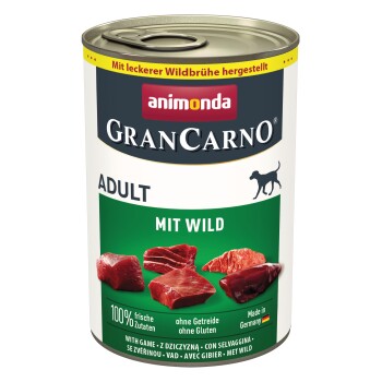 animonda GranCarno Original Adult Dziczyzna 24x400 g
