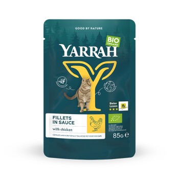 Yarrah Bio Pouch Filety w sosie 14 x 85 g Kurczak