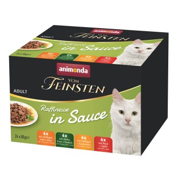 animonda Vom Feinsten Adult Raffinesse w sosie, zestaw mieszany 24 x 85 g