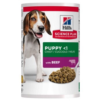 Hill's Science Plan Karma mokra dla szczeniąt Wołowina 12x370 g