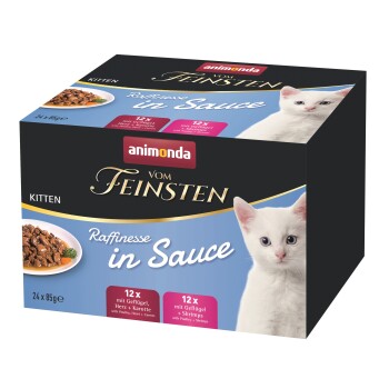 animonda Vom Feinsten Kitten Raffinesse w sosie, zestaw mieszany 24 x 85 g