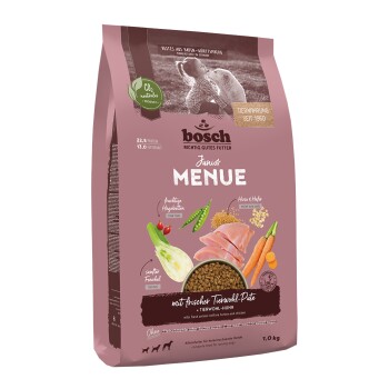 bosch HPC Karma sucha dla psów Junior Menue z Indykiem z Hodowli Przyjaznej Zwierzętom 1 kg