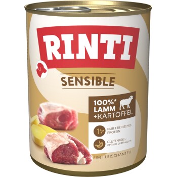 RINTI Sensible Jagnięcina i ziemniaki 6x800 g