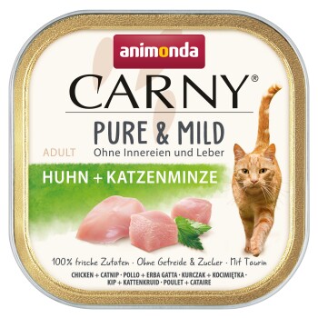 animonda Carny mokra karma dla kota dorosłego, Pure and Mild 32x100 g Kurczak z kocimiętką