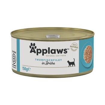 Applaws mokra karma dla dorosłych kotów w bulionie Filet z tuńczyka 96x156 g