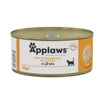 Applaws mokra karma dla dorosłych kotów w bulionie Pierś z kurczaka z serem 96x156 g