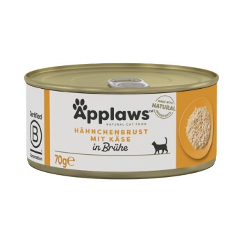 Applaws mokra karma dla kota Adult w bulionie Pierś z kurczaka z serem 48x70 g