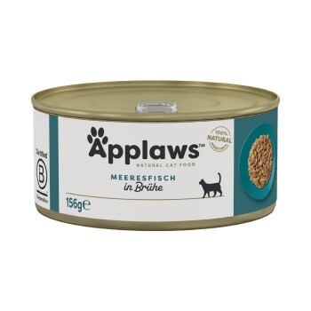 Applaws mokra karma dla dorosłych kotów w bulionie Ryba morska 48x156 g