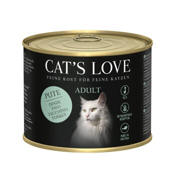 CAT'S LOVE Karma mokra dla kotów Adult Indyk 24x200 g