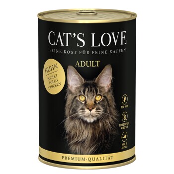 CAT'S LOVE mokra karma dla kota Adult Kurczak pur 24x400 g