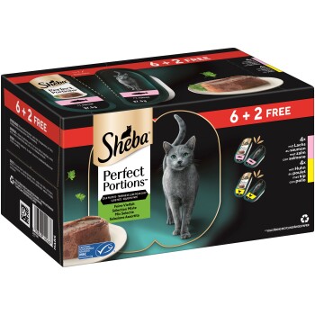 Sheba Perfect Porcje 4 x 16 x 37,5 g Łosoś i kurczak
