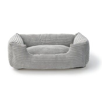 AniOne Szare legowisko sztruksowe S