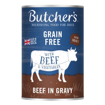 Butcher's Original Recipe in Gravy kawałki w sosie 24 x 400 g Wołowina