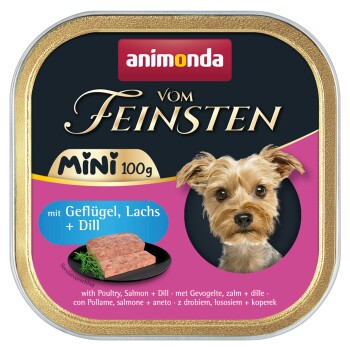 animonda Vom Feinsten Adult Mini 32 x 100 g Drób z łososiem