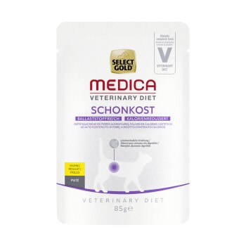 SELECT GOLD Lekkostrawna karma Medica o obniżonej zawartości kalorii Kurczak 12 x 85