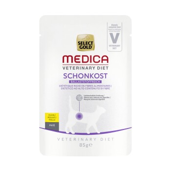 SELECT GOLD Medica Lekkostrawna karma bogata w błonnik Kurczak 12 x 85 g