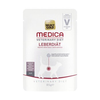 SELECT GOLD Medica Dieta wątróbkowa Kurczak i wołowina 12 x 85 g