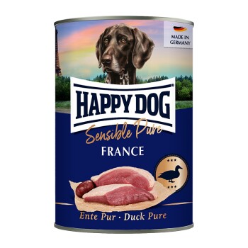 HAPPY DOG Sensible Pure mokra karma dla psa dorosłego 12x400 g Kaczka