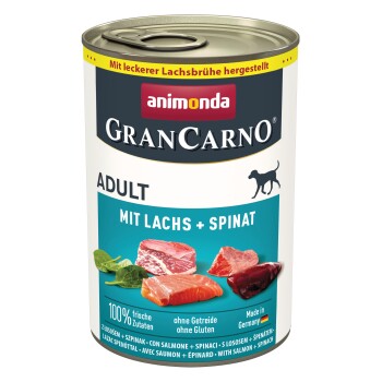 animonda GranCarno Original Adult Łosoś i szpinak 6x400 g