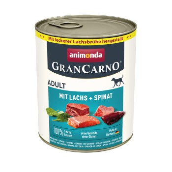 animonda GranCarno Original Adult Łosoś i szpinak 6x800 g
