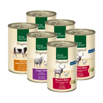 REAL NATURE Adult Zestaw mieszany 6 x 400 g Zestaw mieszany 1