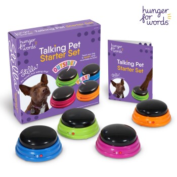 Talking Pet Starter Set przyciski dla psów z funkcją nagrywania