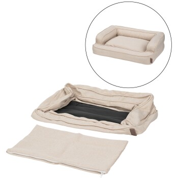 MORE Wymienny pokrowiec na leżak Comfort Deluxe beżowy L