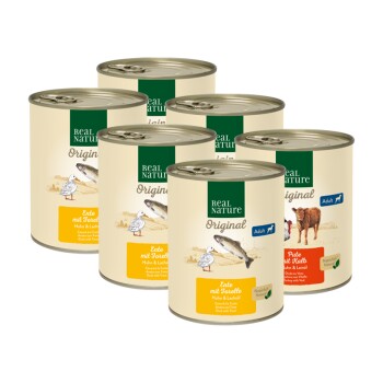 REAL NATURE Original Adult Zestaw mieszany 6 x 800 g Zestaw mieszany 3