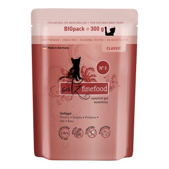 Catz finefood mokra karma dla kota Classic Adult Nr 3 Drób 6x300 g