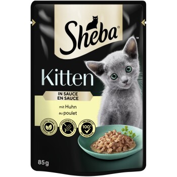 Sheba Kitten w sosie 28 x 85 g Kurczak
