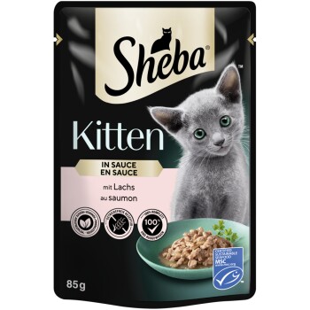 Sheba Kitten w sosie 28 x 85 g Łosoś