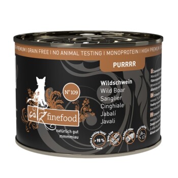 Catz finefood mokra karma dla kota Purrrr Adult Nr 109 Dzik 24x200 g