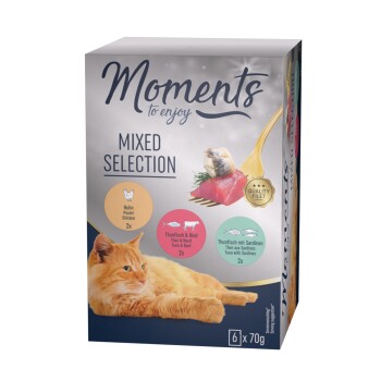 MOMENTS Karma mokra dla kotów Adult Mixed Selection 6 x 70 g