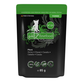 Catz finefood mokra karma dla kota Purrrr Adult Nr 123 Koń 32x85 g