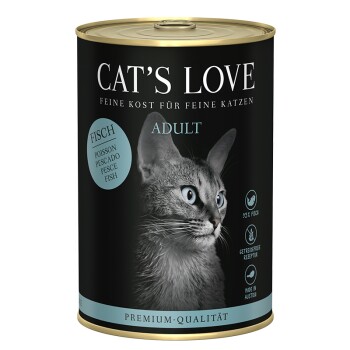 CAT'S LOVE mokra karma dla kota Adult Czysta ryba 24x400 g