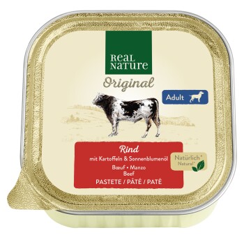 REAL NATURE Adult Wołowina z ziemniakami 68x100 g