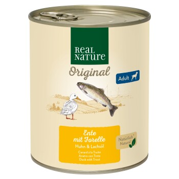 REAL NATURE ADULT Kaczka z pstrągiem 24x800 g