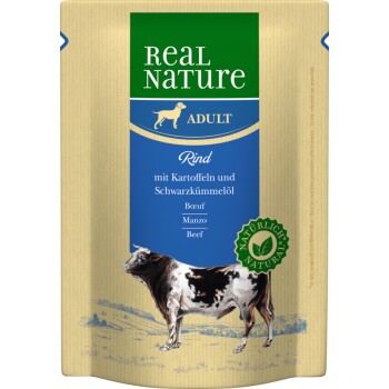 REAL NATURE Adult Saszetki Wołowina z ziemniakami 12x300 g