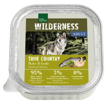 REAL NATURE WILDERNESS Adult Kurczak i łosoś 32x100 g