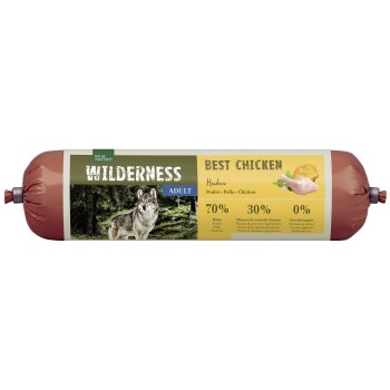 REAL NATURE WILDERNESS Kiełbasa Adult Best Chicken — kurczak z kaszą gryczaną i dynią 12x800 g
