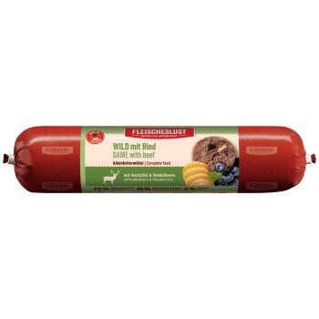Fleischeslust Karma mokra dla psów Classic Adult Wołowina i dziczyzna 16x400 g